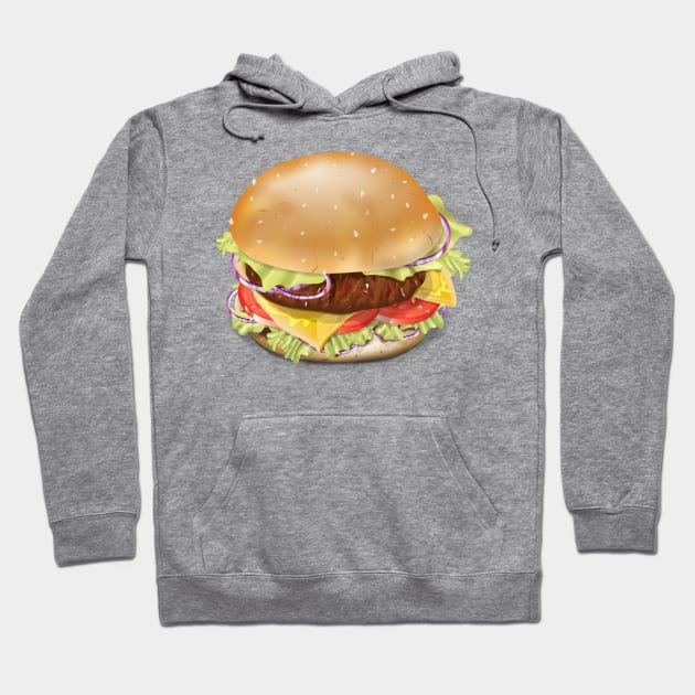 Hamburger Hoodie by nickemporium1